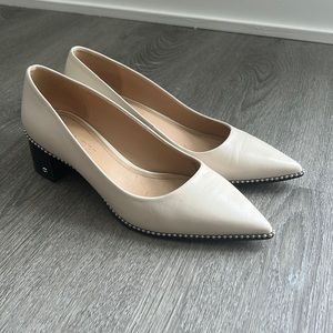 coach white heels